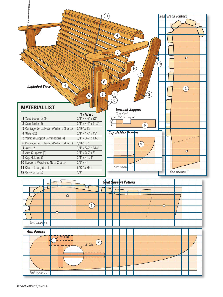 Porch Swing Construction Guide | PDF