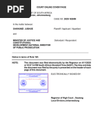 Notice of Bar Under Rule 35(14) | PDF