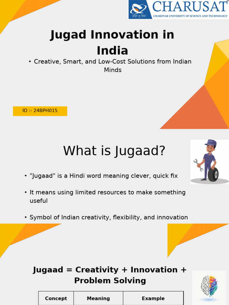 Jugaad Innovation: Creative Solutions in India | PDF