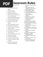 10 Reglas de Clase en Inglés y Español | PDF