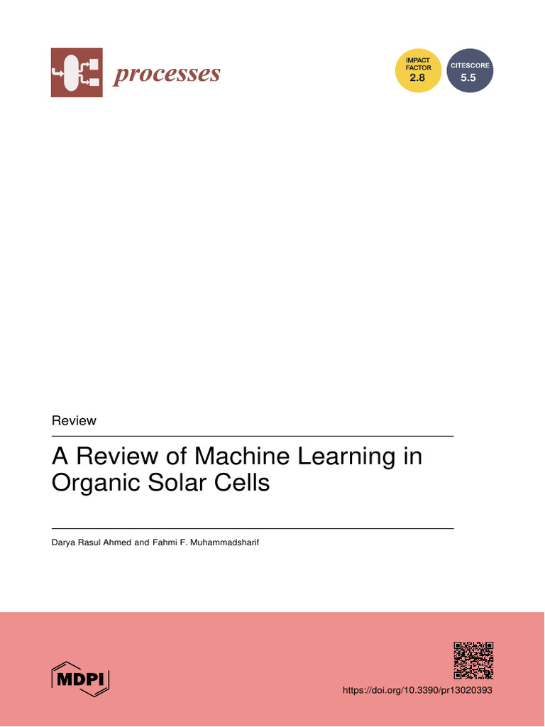 Processes 13 00393 With Cover | PDF | Machine Learning | Support Vector ...