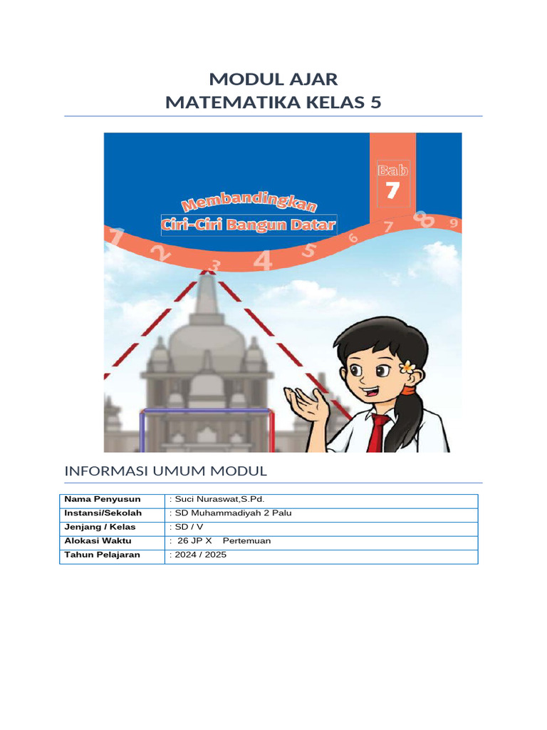 Modul Ajar Matematika Kelas 5 SD | PDF
