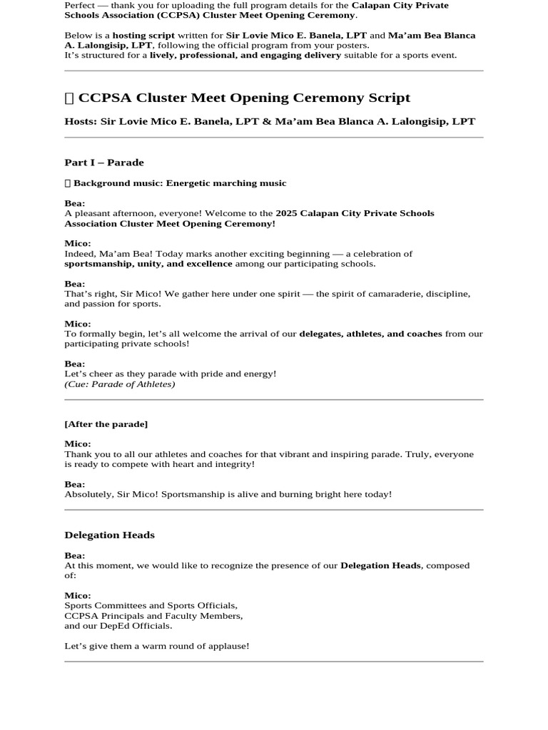 Script Cluster Meet | PDF