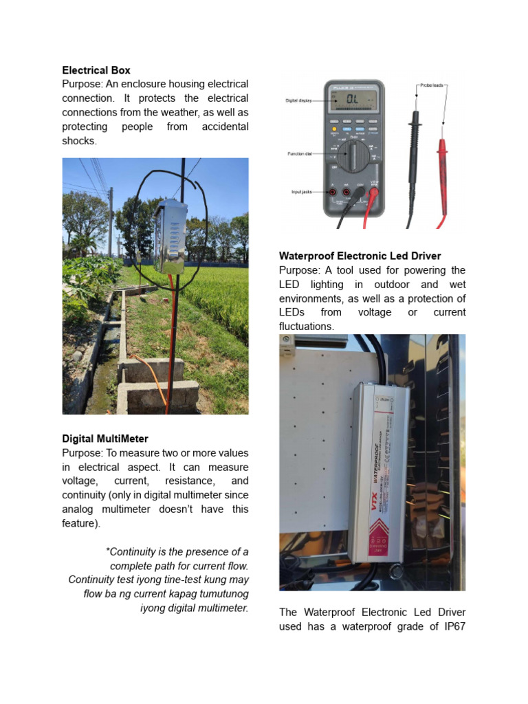Essential Electrical Components Overview | PDF | Voltage | Electrical ...