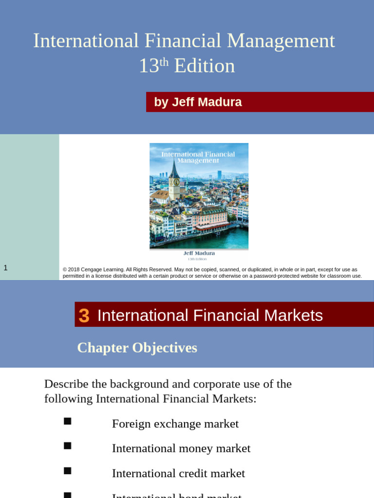 Overview of International Financial Markets | PDF | Exchange Rate ...
