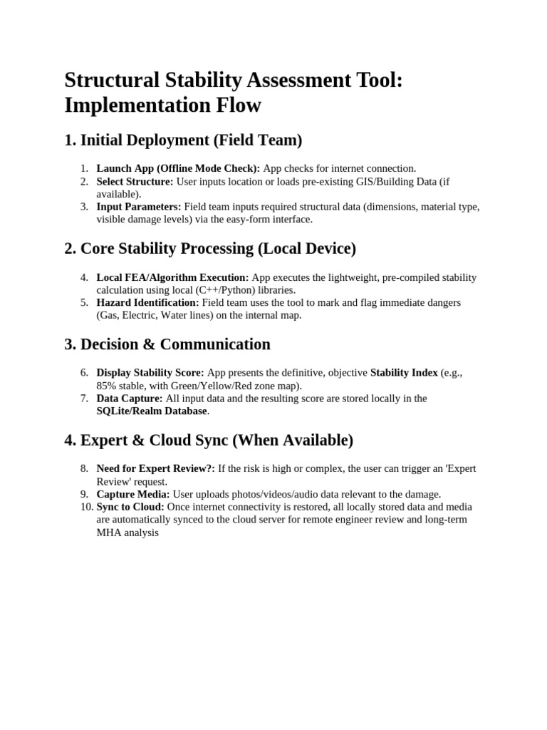 Structural Stability Assessment Workflow | PDF