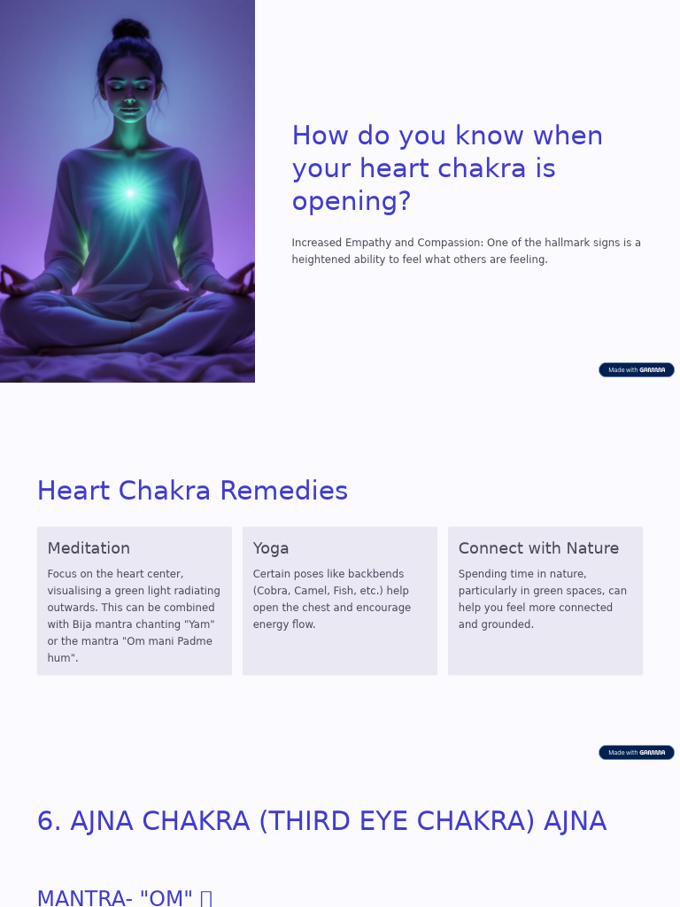 How Do You Know When Your Heart Chakra Is Opening | PDF | Chakra | Mantra