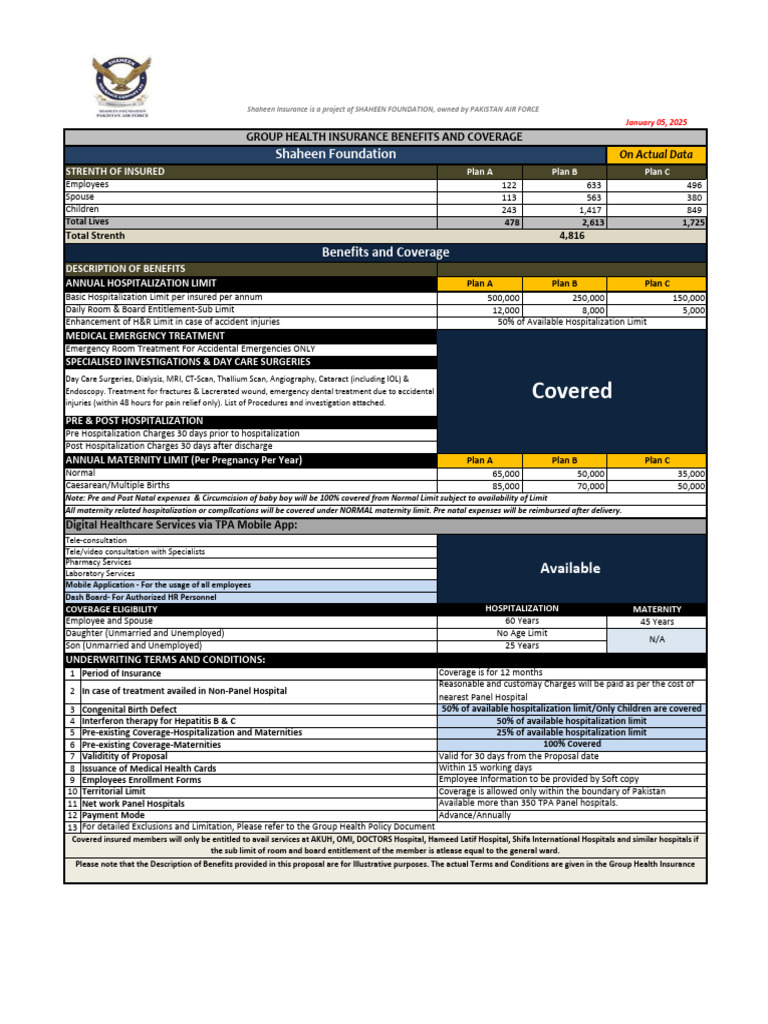 Group Health Insurance Benefits Overview | PDF | Hospital | Health Care