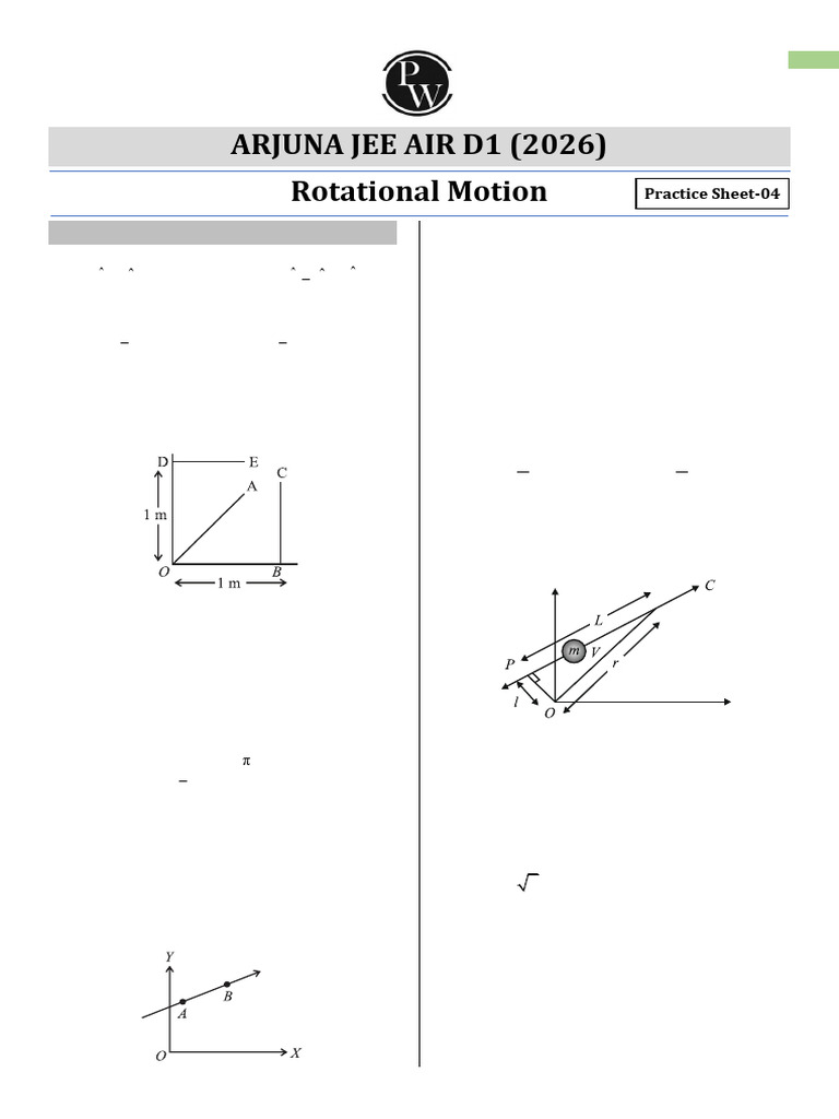 Angular Momentum Practice Problems | PDF | Angular Momentum | Momentum