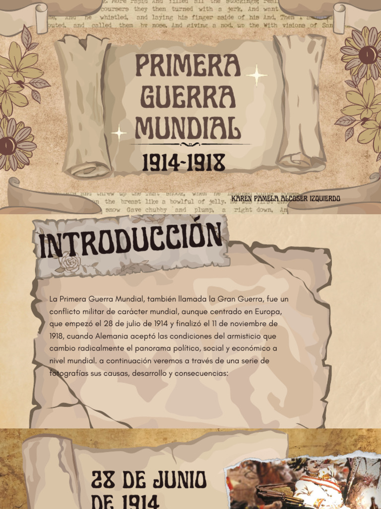Causas y Consecuencias de la WWI | PDF | Primera Guerra Mundial ...