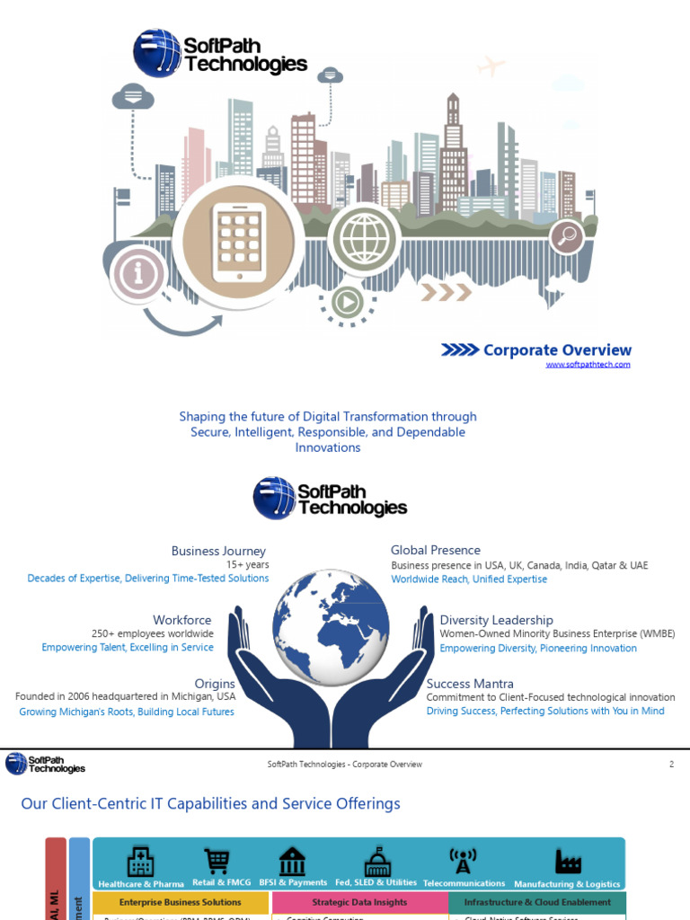 SoftPath Corporate Overview | PDF | Internet Of Things | Security