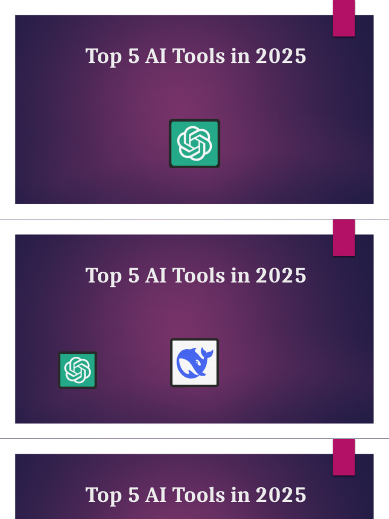 Top 5 AI Tools in 2025 | PDF