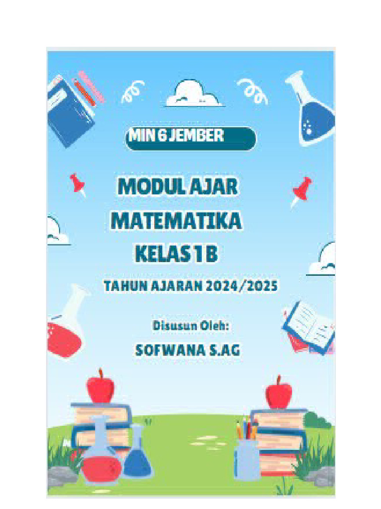 Modul Ajar Matematika Kelas 1 B September 2024 | PDF