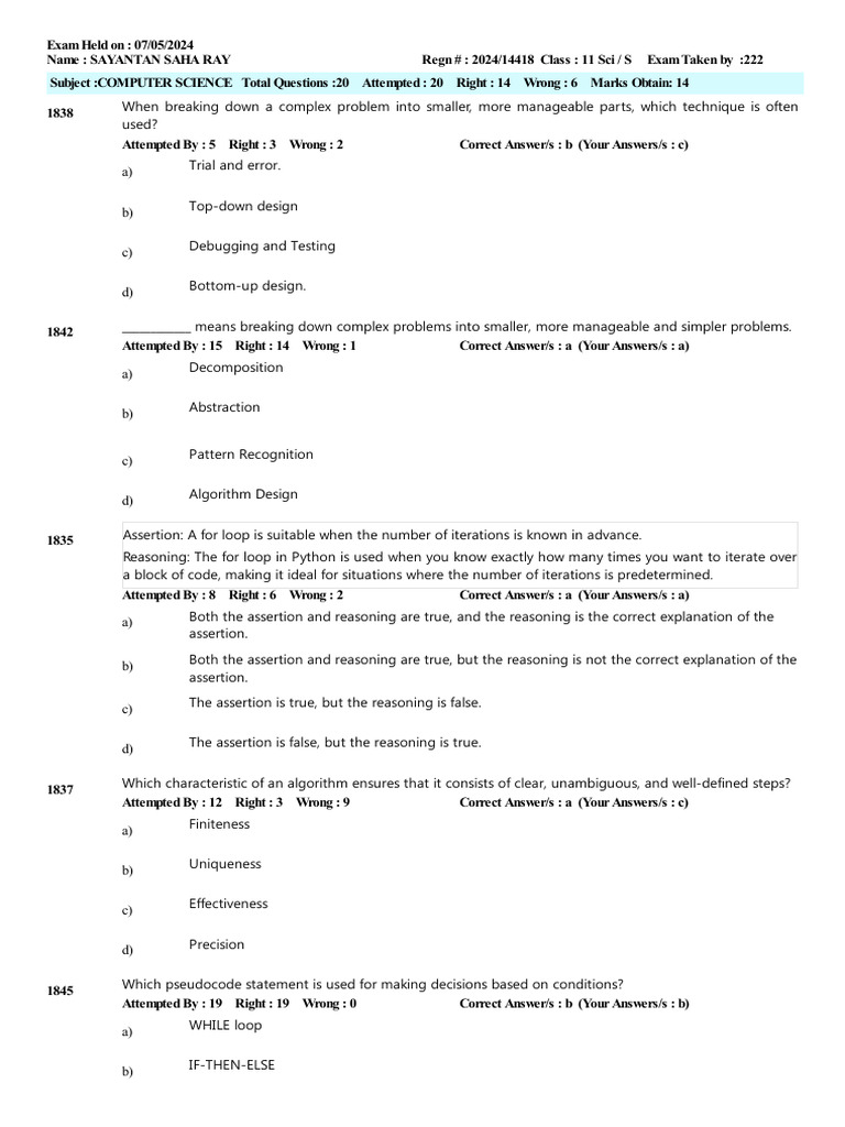 68 2024 14418 | PDF | Algorithms | Control Flow