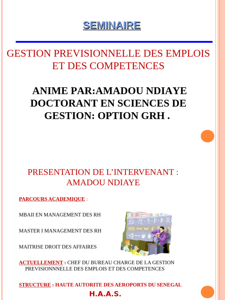 Séminaire sur la GPEC et ses enjeux | PDF | Gestion des ressources ...
