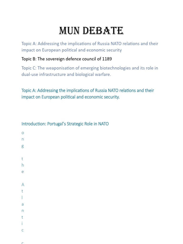 Mun Debate22 | PDF