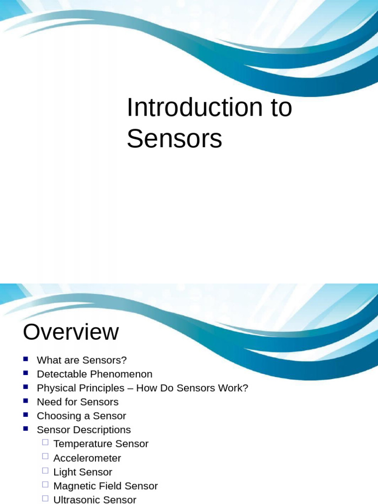 Comprehensive Guide to Sensors | PDF | Sensor | Polarization (Waves)