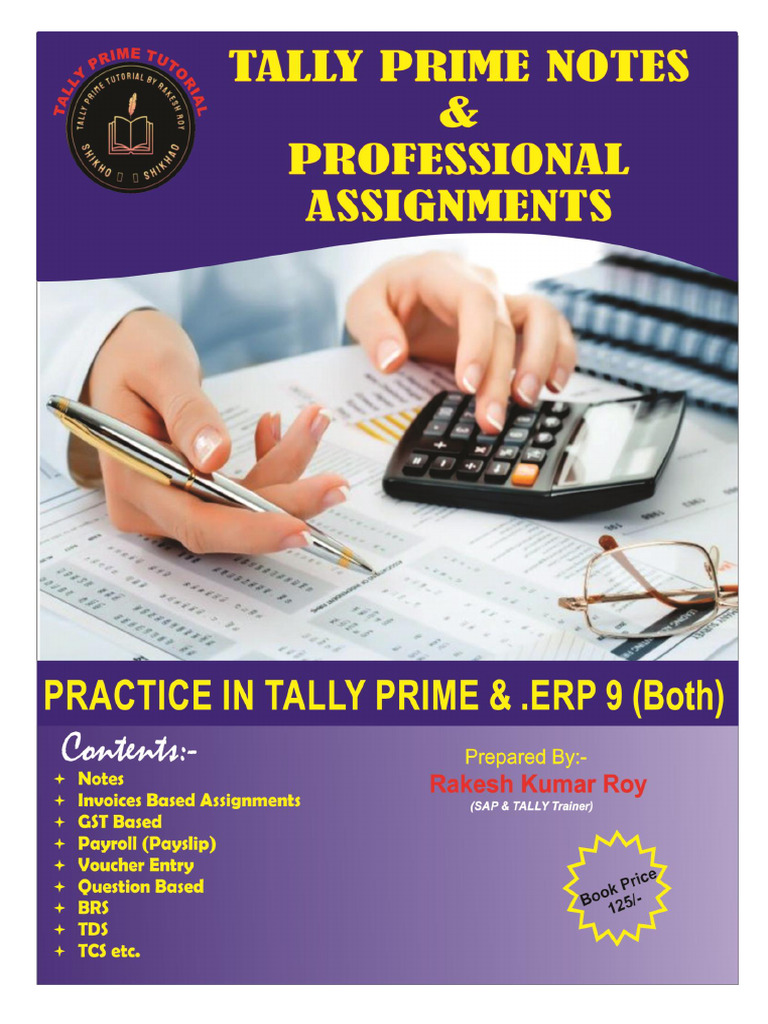 Tally Professional Assignment With Notes | PDF | Debits And Credits ...