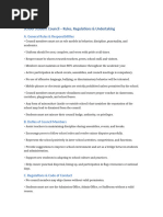 Student Council Roles and Responsibilities | PDF