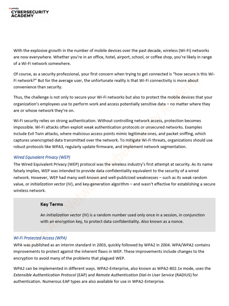Wi-Fi and Wi-Fi Attacks 8 | PDF | Transport Layer Security | Security ...