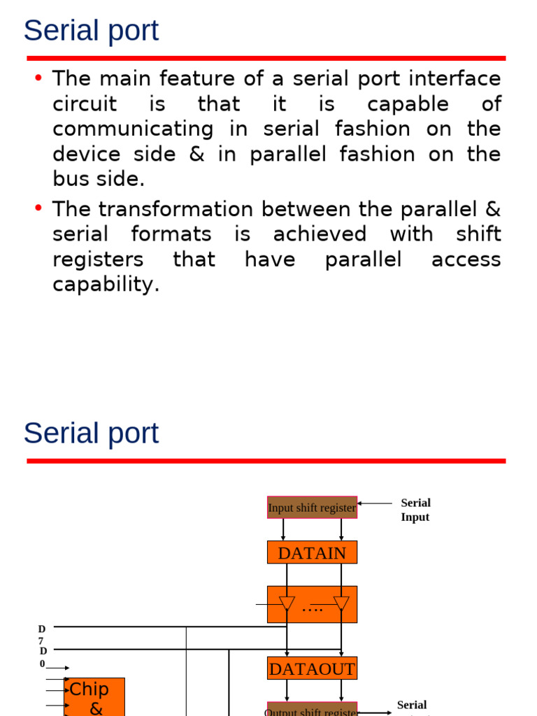 Understanding Serial and Standard I/O Interfaces | PDF | Input/Output ...