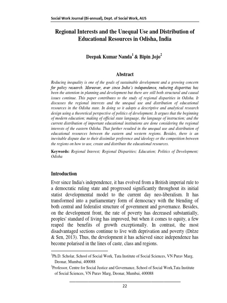 Odisha's Educational Resource Disparities | PDF | Economic Inequality ...