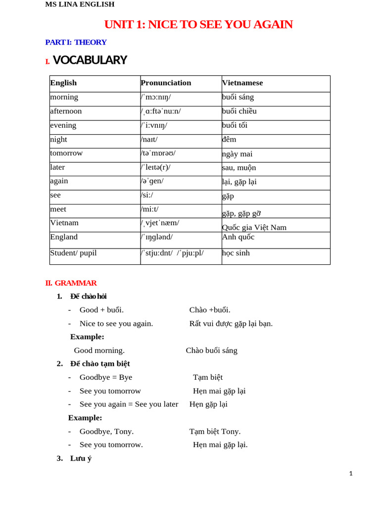 English Vocabulary and Grammar Guide | PDF | Workweek And Weekend ...