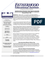 International Child Custody Atty. Andrey Filipowicz Honored By Fatherhood Educational Institute in Recognition of International Missing Children’s Day