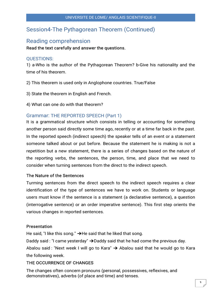 Ang201 Session 4 | PDF