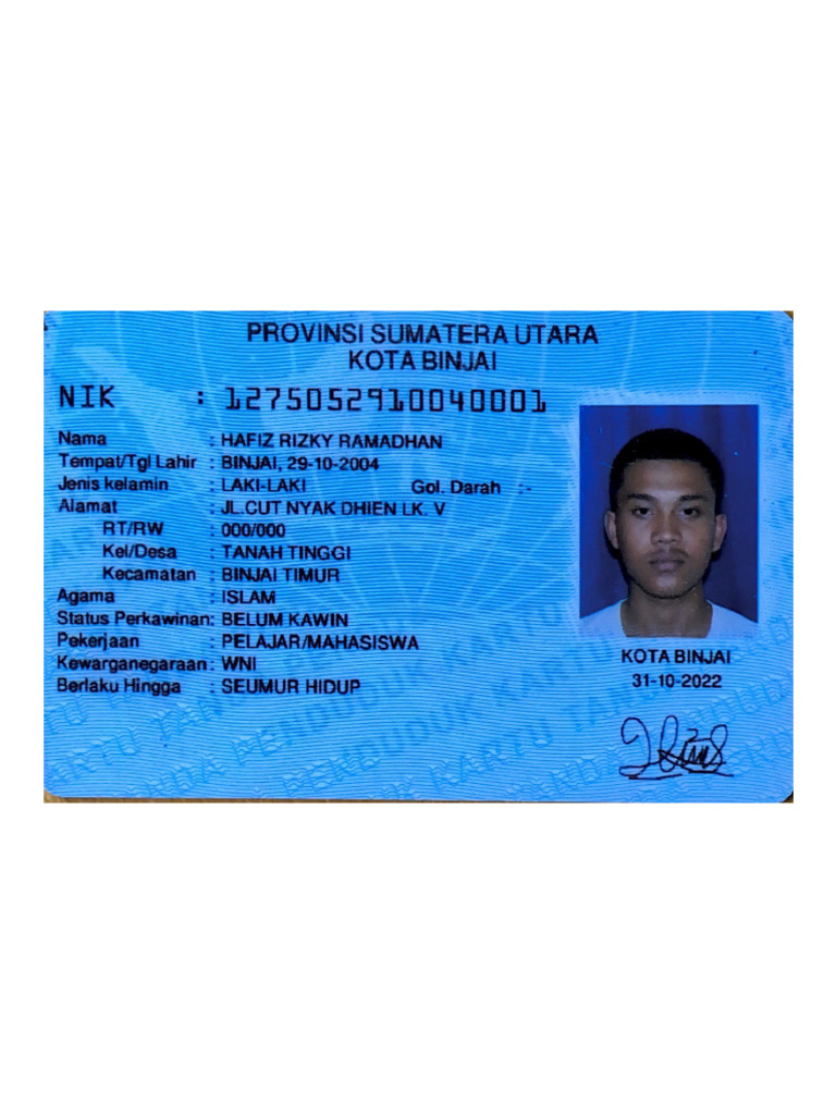 KTP Hafizrizkyramadhan | PDF