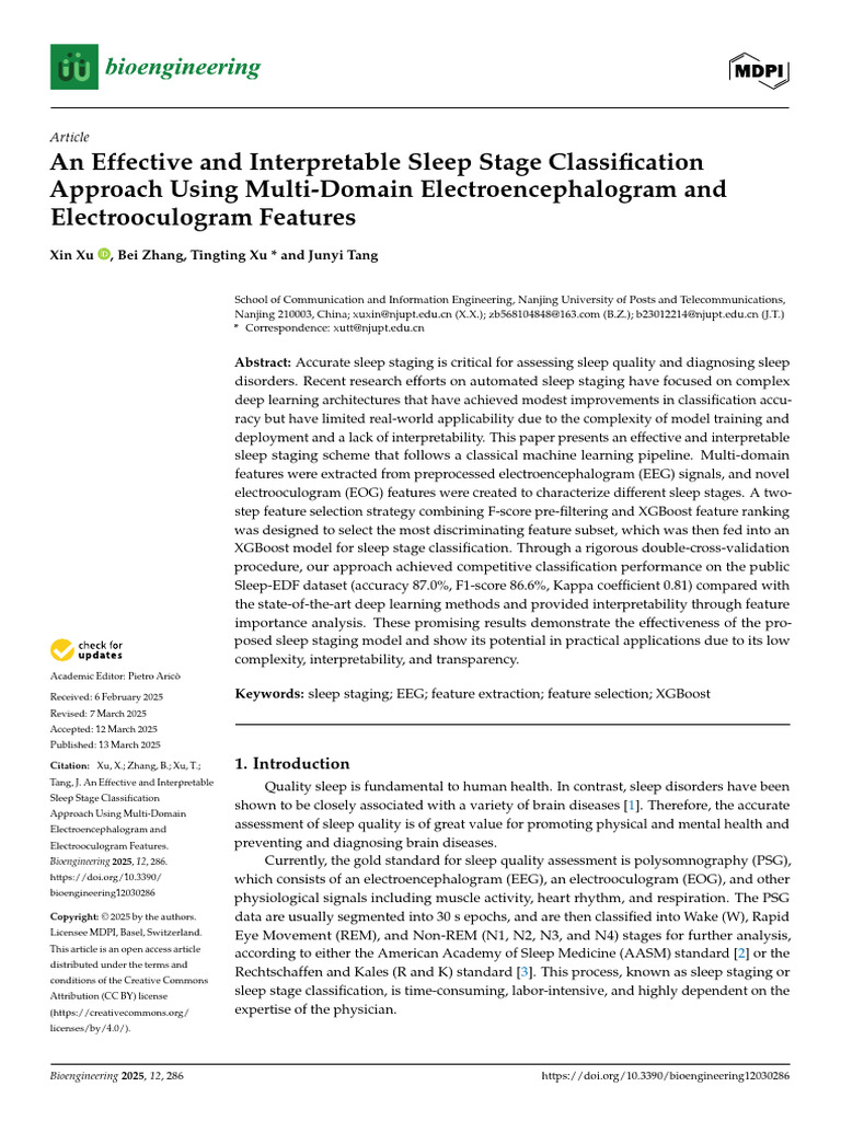 Interpretable Sleep Stage Classification Model | PDF | Wavelet | Deep ...