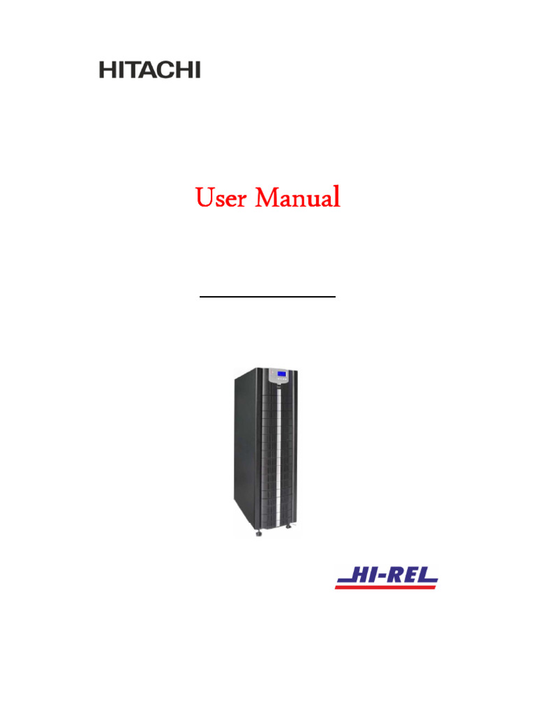 UPS HS-33 10-40KVA User Manual | PDF | Power Inverter | Rectifier