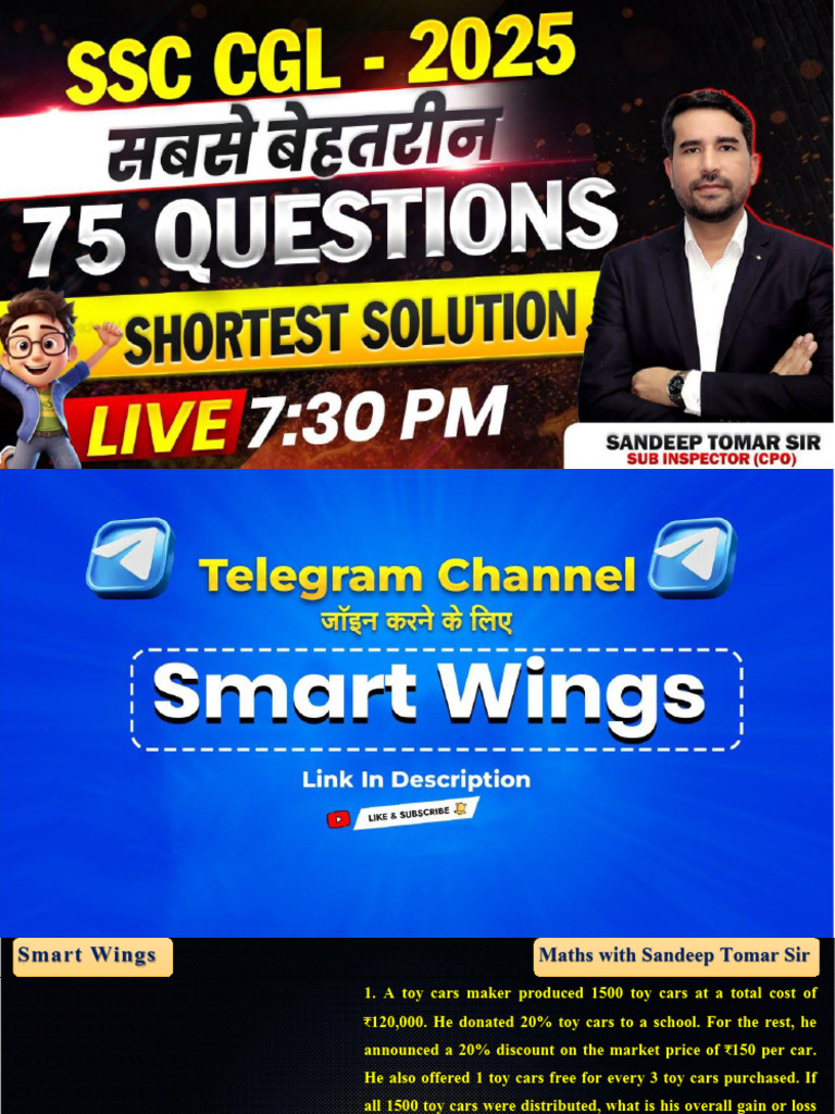 SSC CGL 2025 Top 75 Questions | PDF