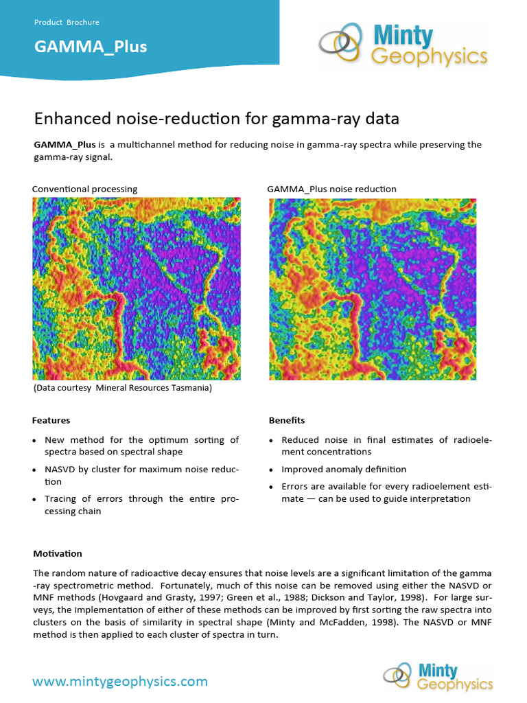 GAMMA_Plus: Enhanced Noise Reduction | PDF | Spectral Density | Gamma Ray