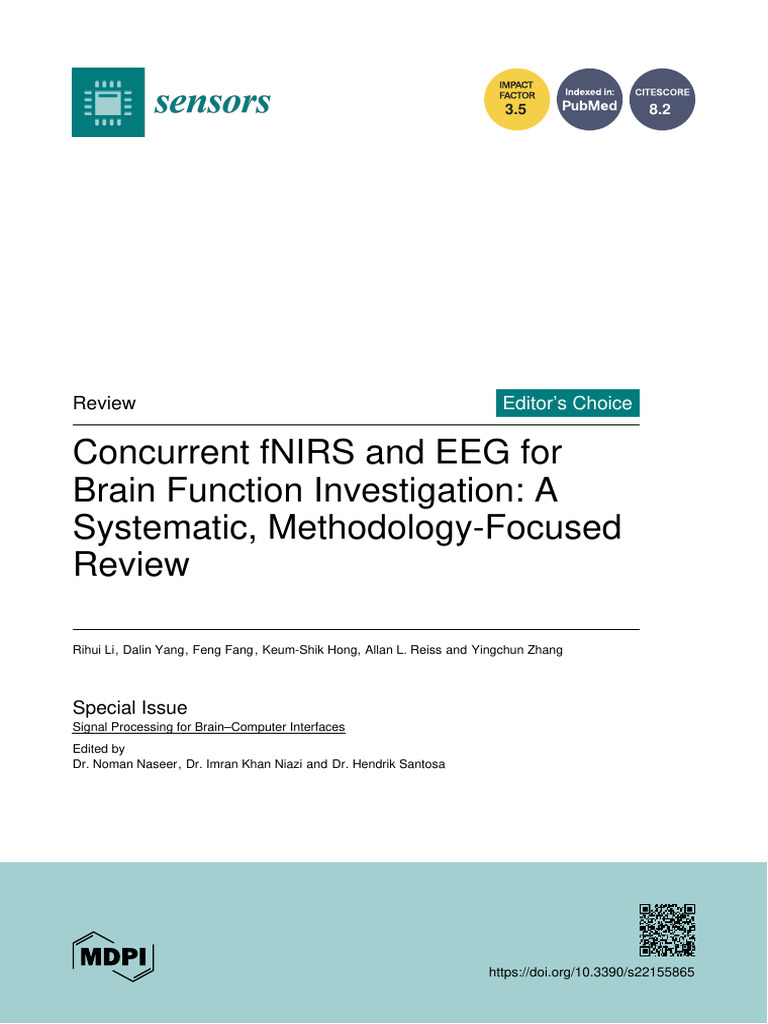 fNIRS and EEG: Methodology Review | PDF | Electroencephalography ...