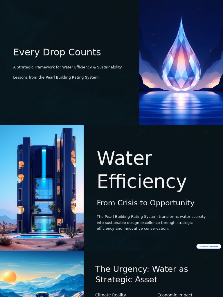 Water Efficiency Framework for Sustainability | PDF | Reclaimed Water ...