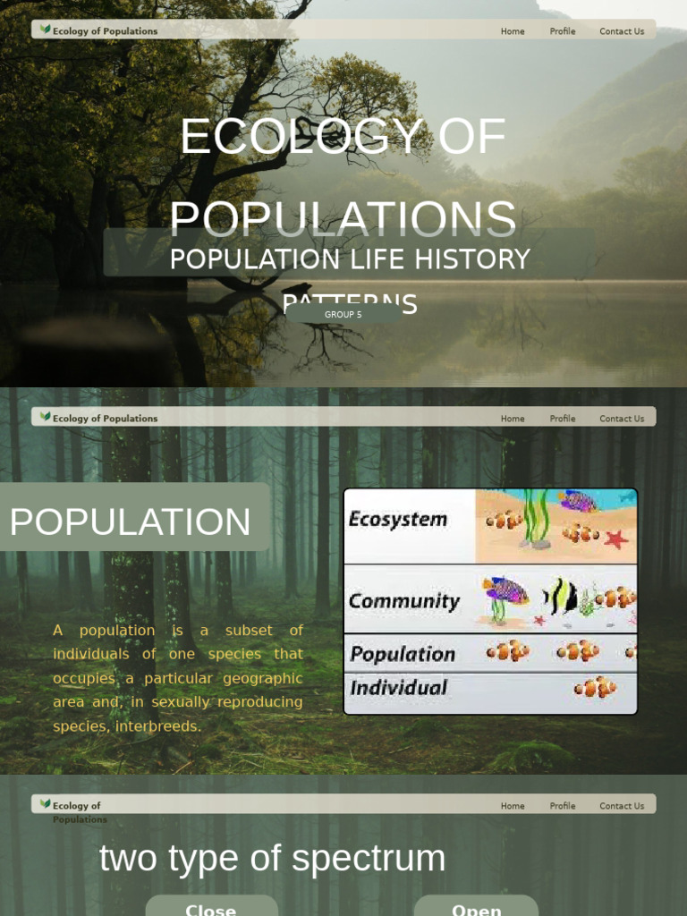 Group 5 - Populations | PDF | Population | Ecology