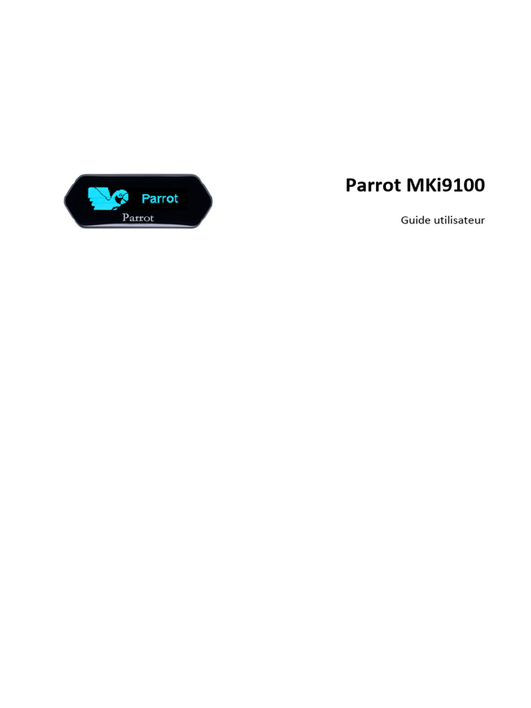 Guide d'installation Parrot MKi9100 | PDF | iPod | USB