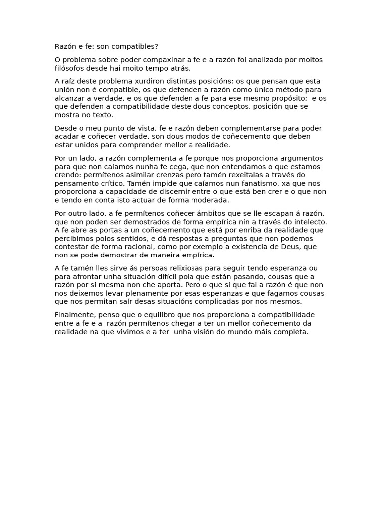 Razón e Fe | PDF