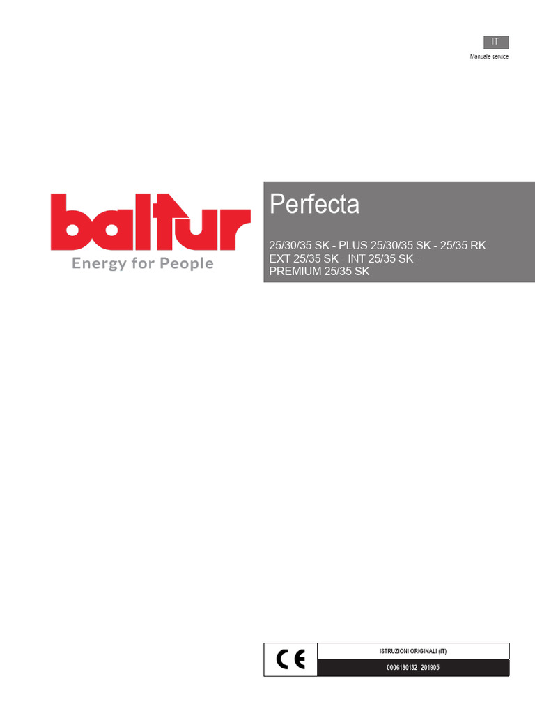 Manual Service Baltur Perfecta | PDF