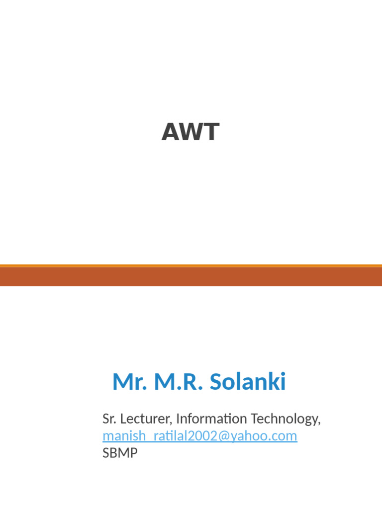 AWT GUI Development in Java | PDF | Method (Computer Programming ...