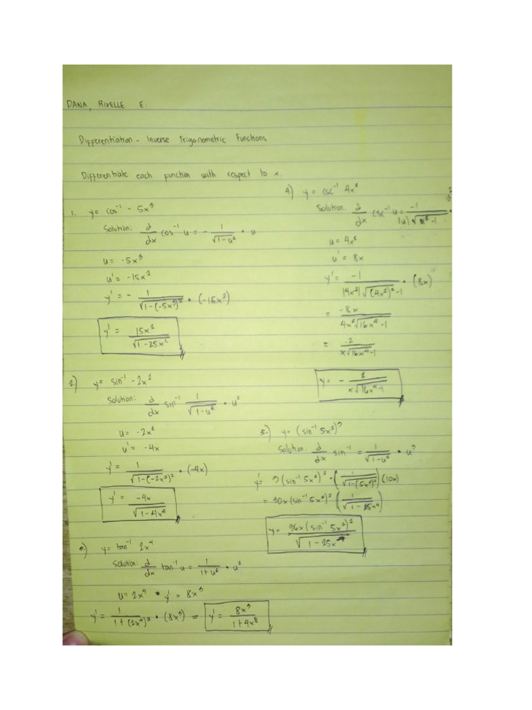 Calc Assignment | PDF
