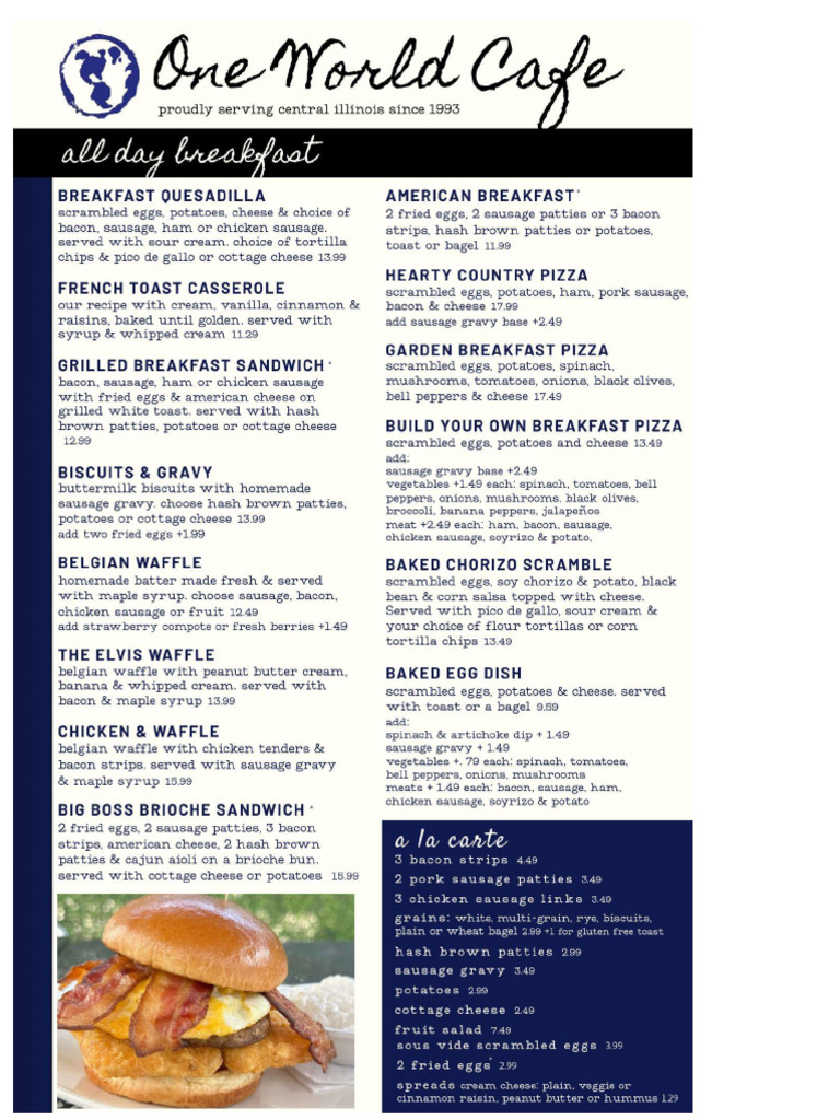 Food Menu OW25 | PDF