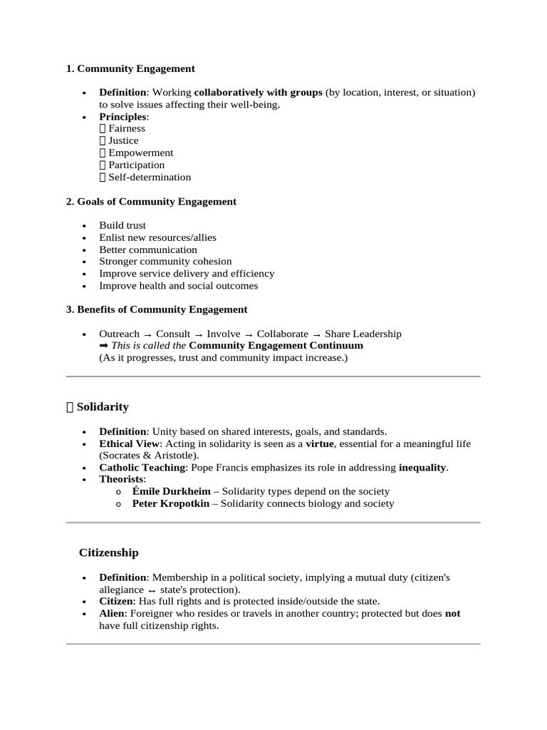 Community Engagement and Citizenship Guide | PDF