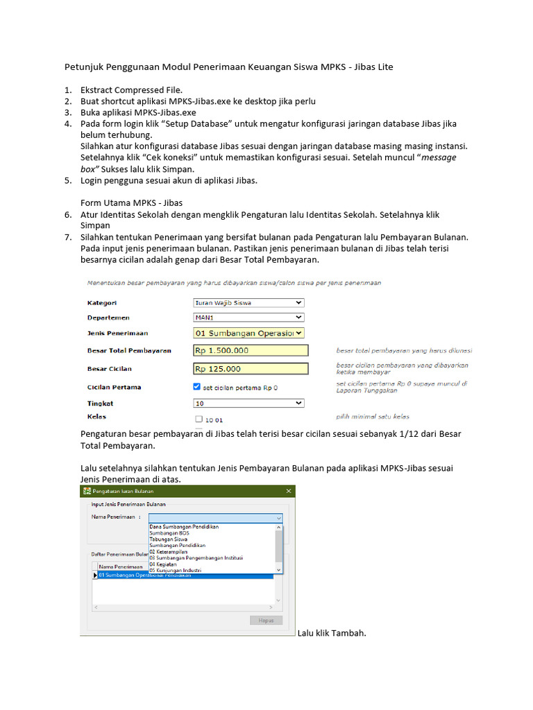 Panduan Pembayaran MPKS Online | PDF
