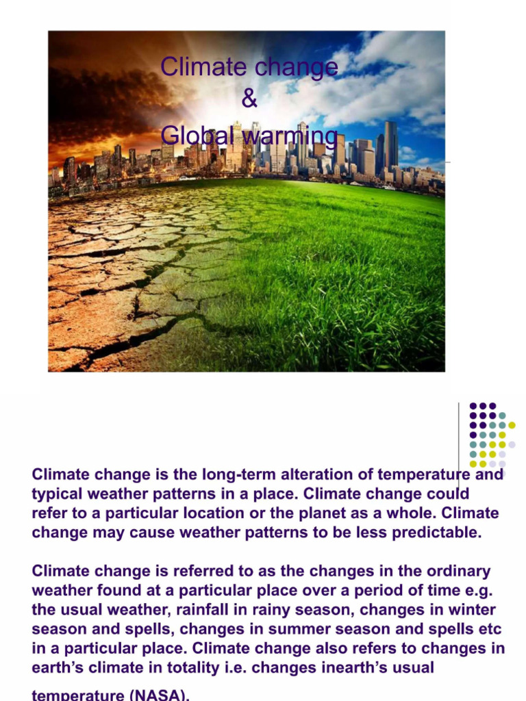 Climate Change and Global Warming | PDF