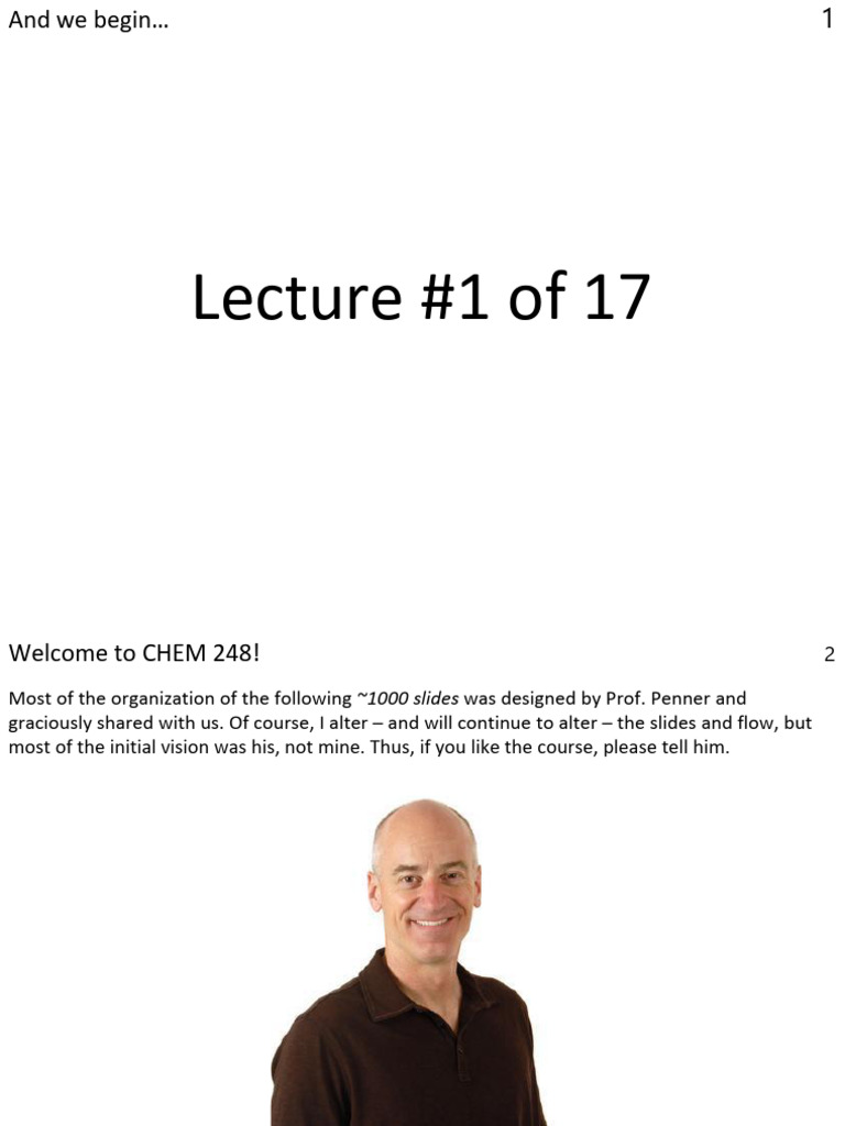 UCI-CHEM248-2023F_lecture01 (1) | PDF | Physics | Solid State Physics