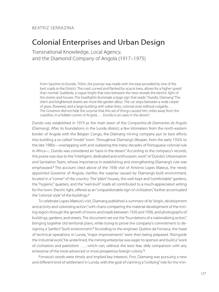 Dundo: Colonial Urban Design in Angola | PDF | Colonialism | Angola