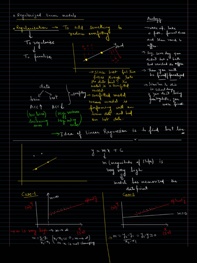 Regularisation in Linear Models-Introduction | PDF
