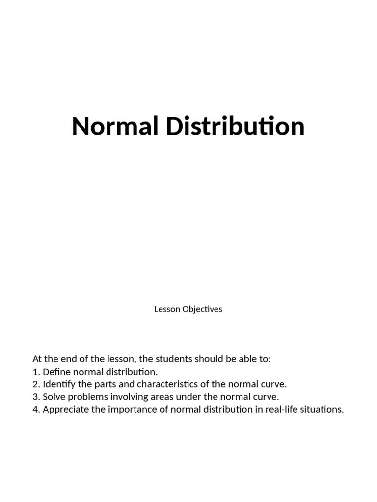 Understanding Normal Distribution Basics | PDF